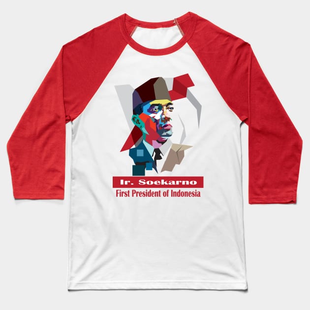 First President of Indonesia Baseball T-Shirt by arashbeathew